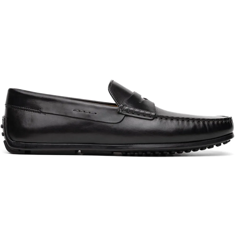 35-100-BLK MONZA Italian Calfskin Driver, Black