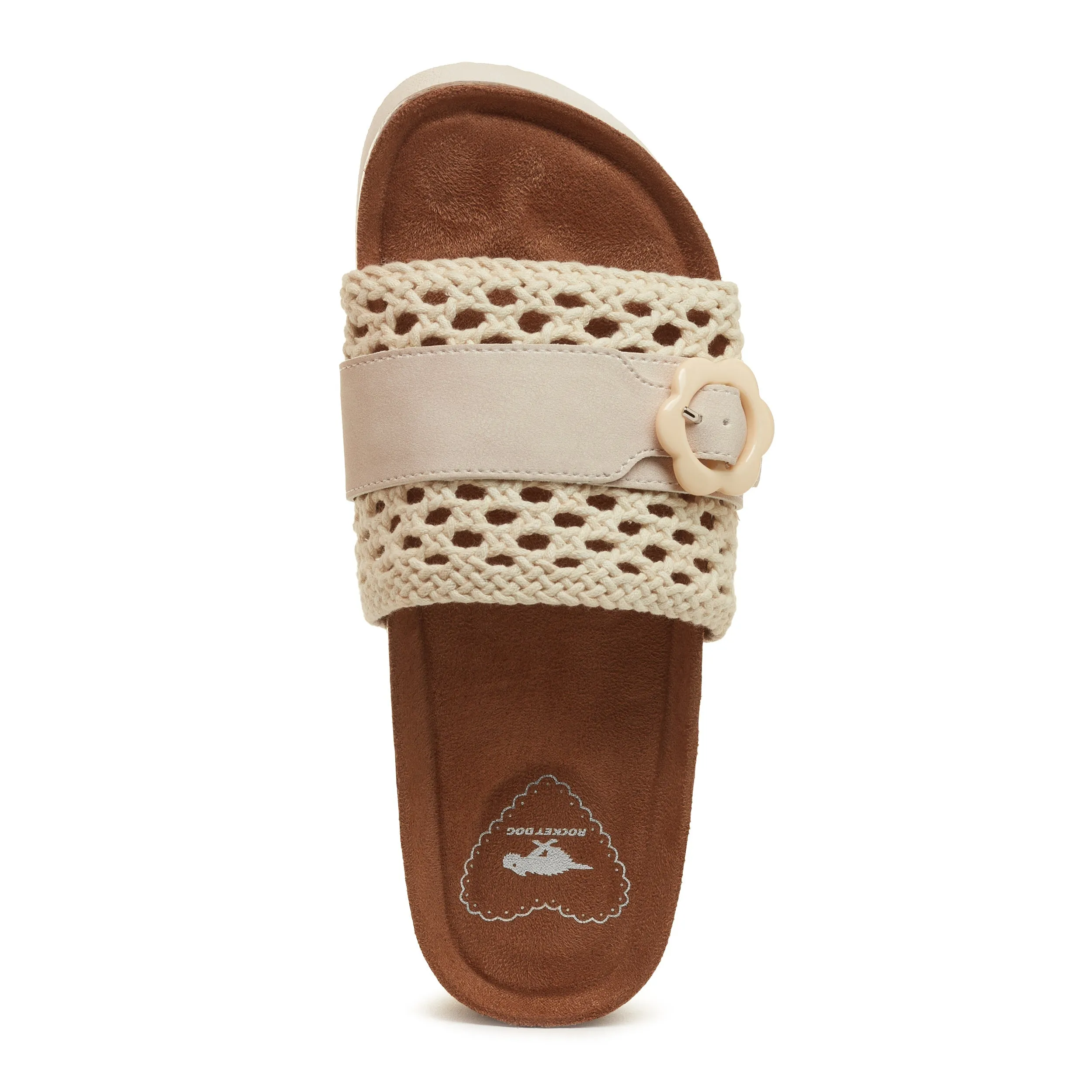 Alma Natural Crochet Strap Sandals