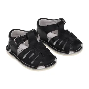 Baby Leather T Strap Sandals with Buckle