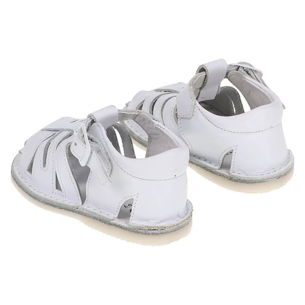 Baby Leather T Strap Sandals with Buckle