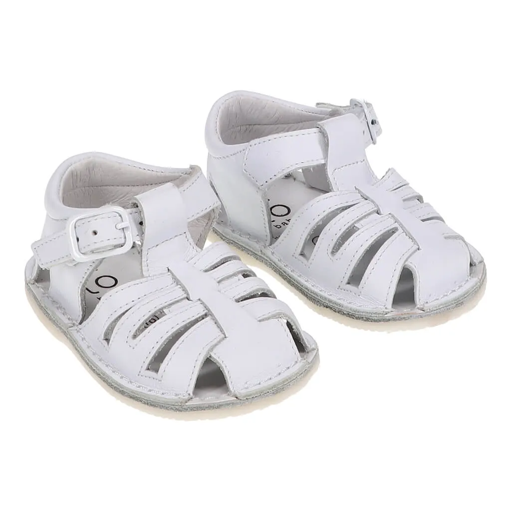 Baby Leather T Strap Sandals with Buckle