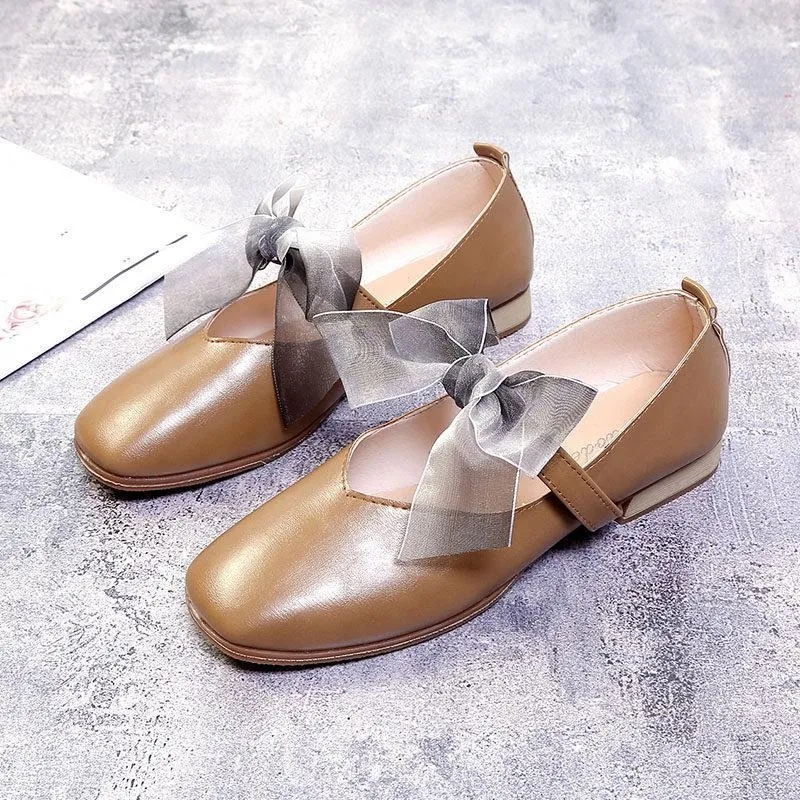 Big Beautiful Bow Maryjane Flats