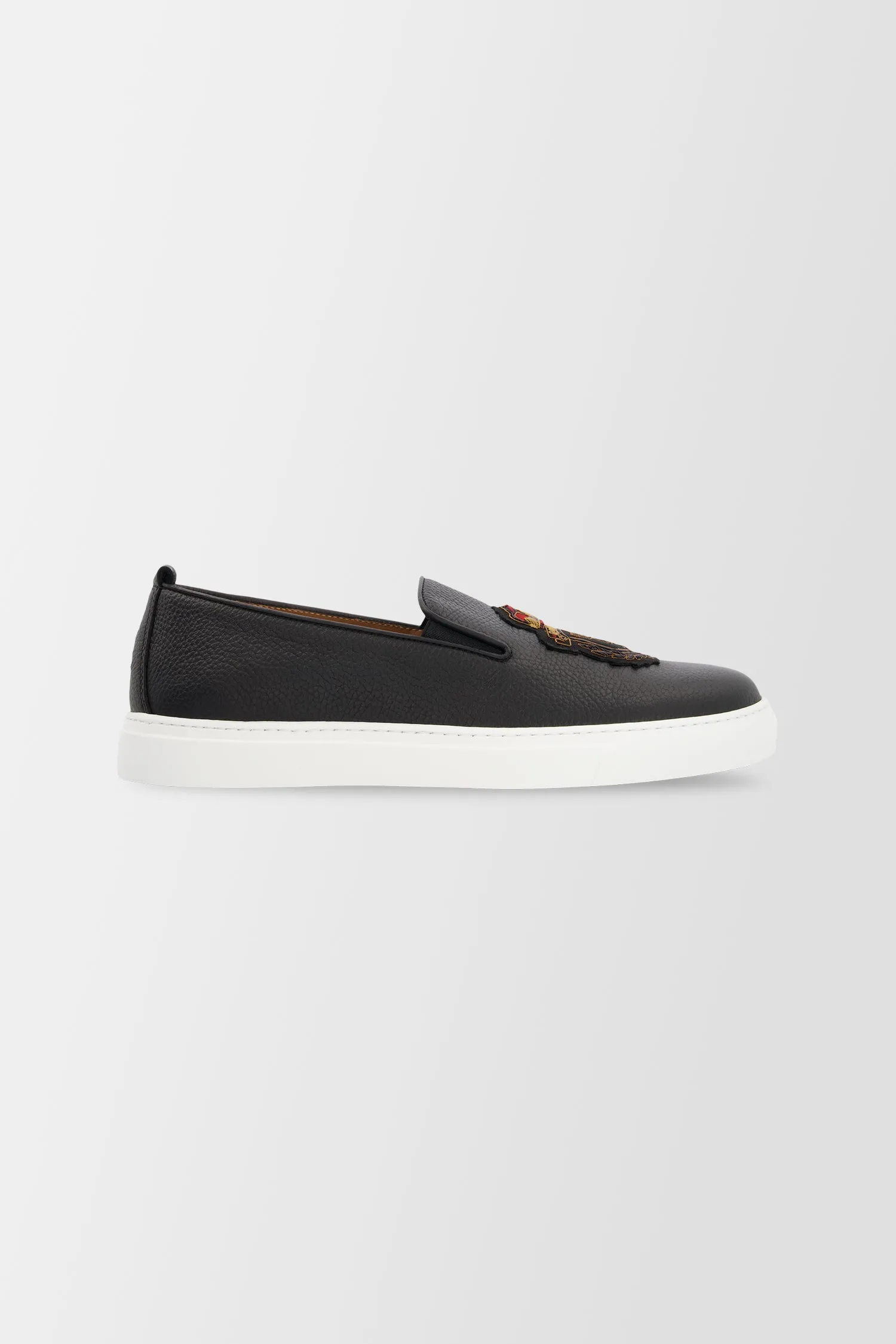 Billionaire Black Slip-Ons