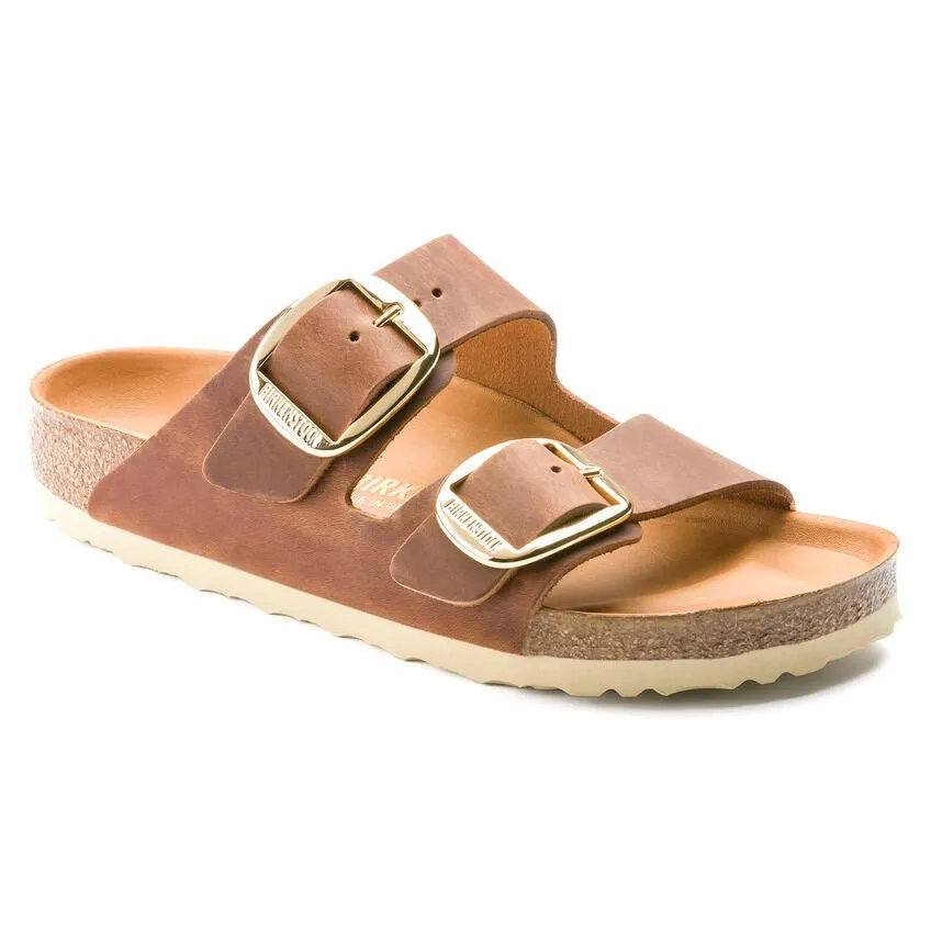 Birkenstock Women's Arizona Big Buckle - Cognac Oiled Leather