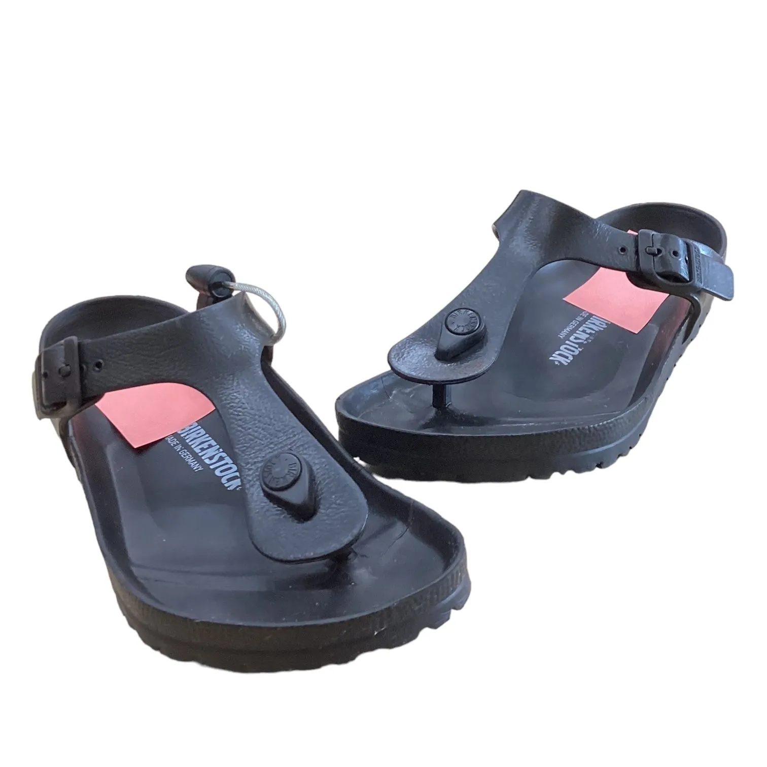 Black Sandals Designer Birkenstock, Size 7