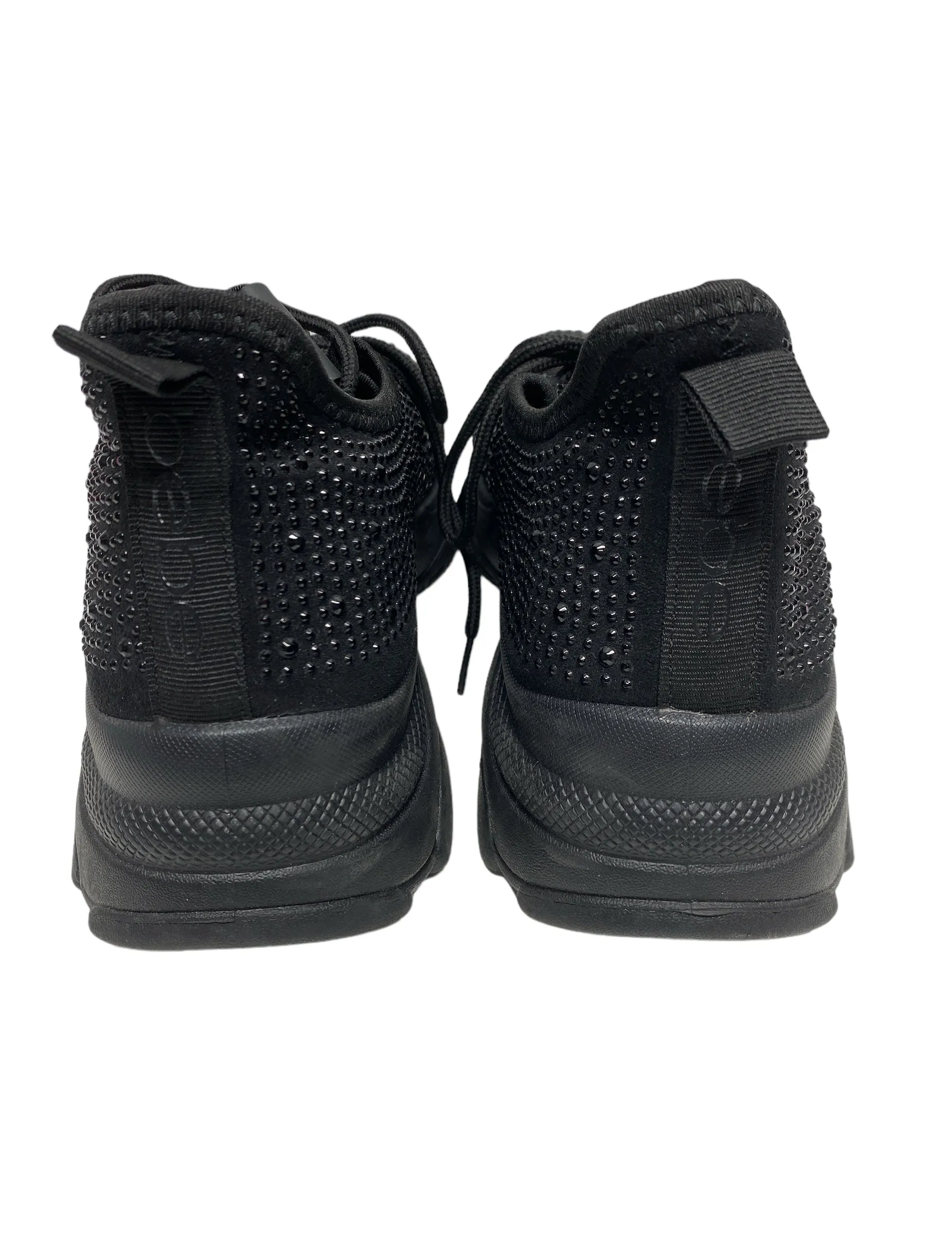 Black Shoes Sneakers Bebe, Size 10