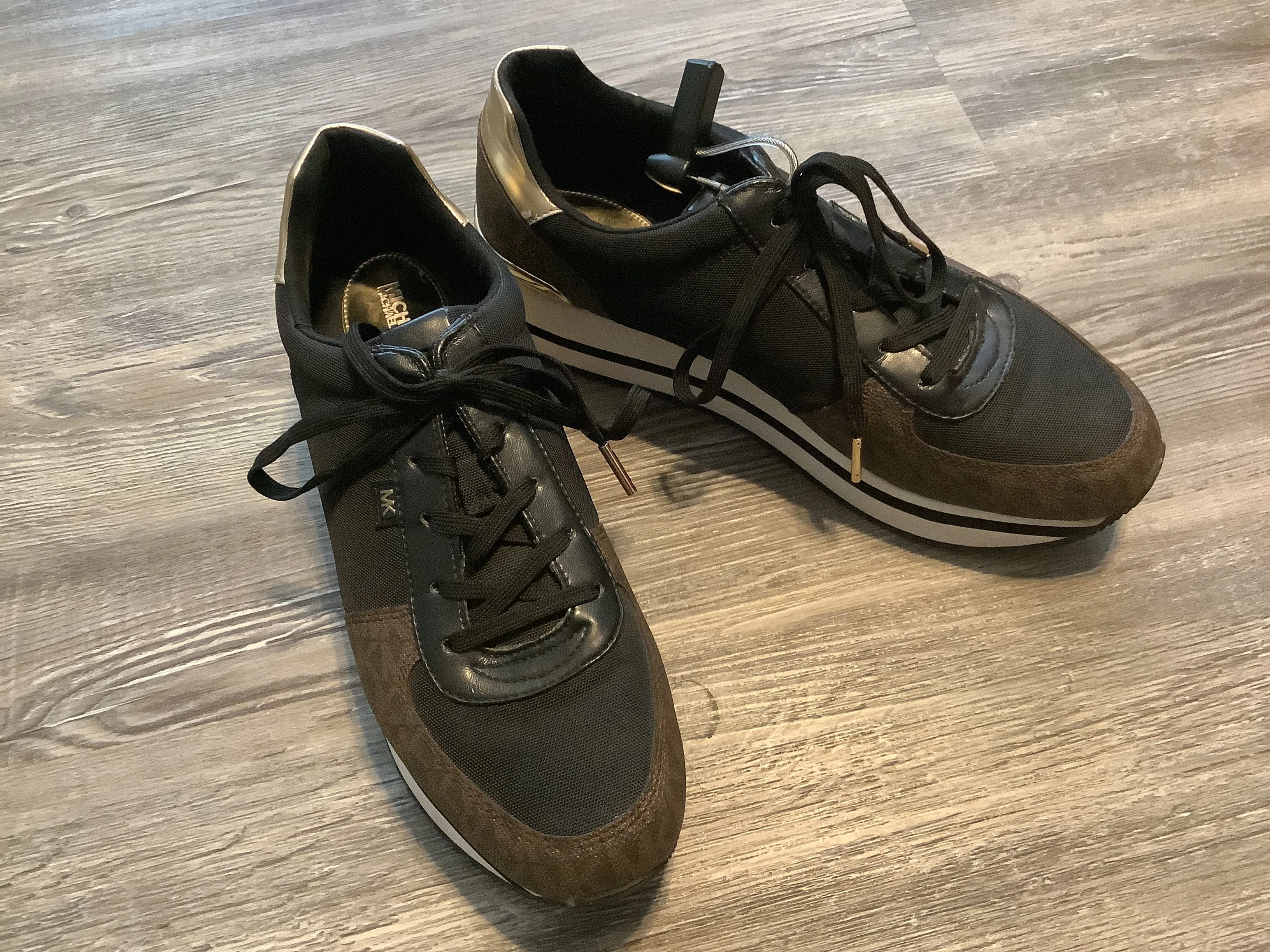 Black Shoes Sneakers Michael Kors, Size 10