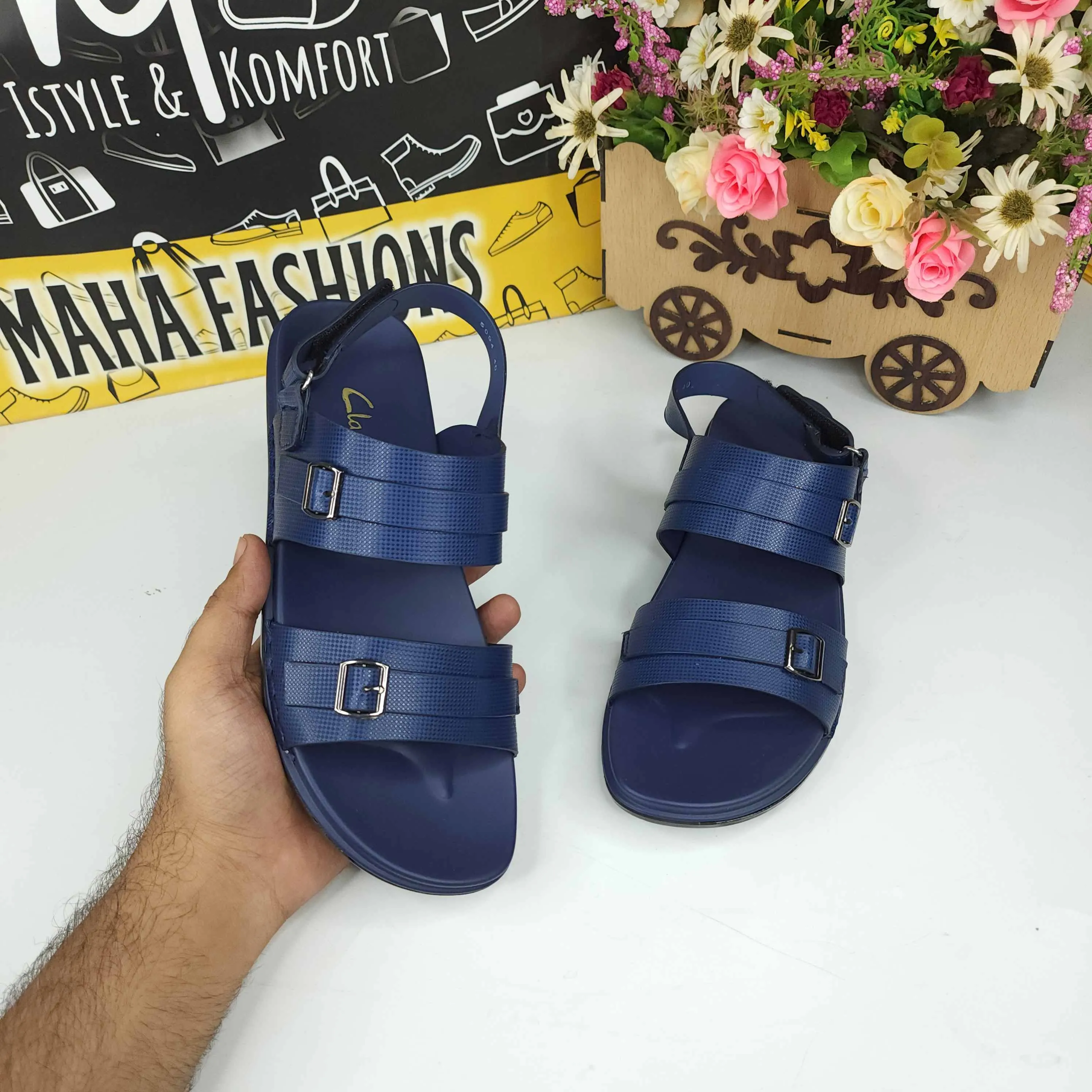 Blue Men Sandals