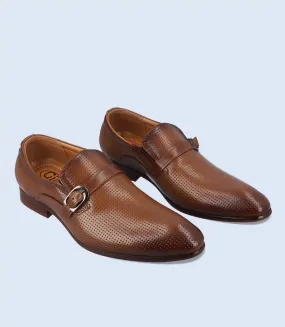 BM4126-KHAKI-Men Formal Slip-on's