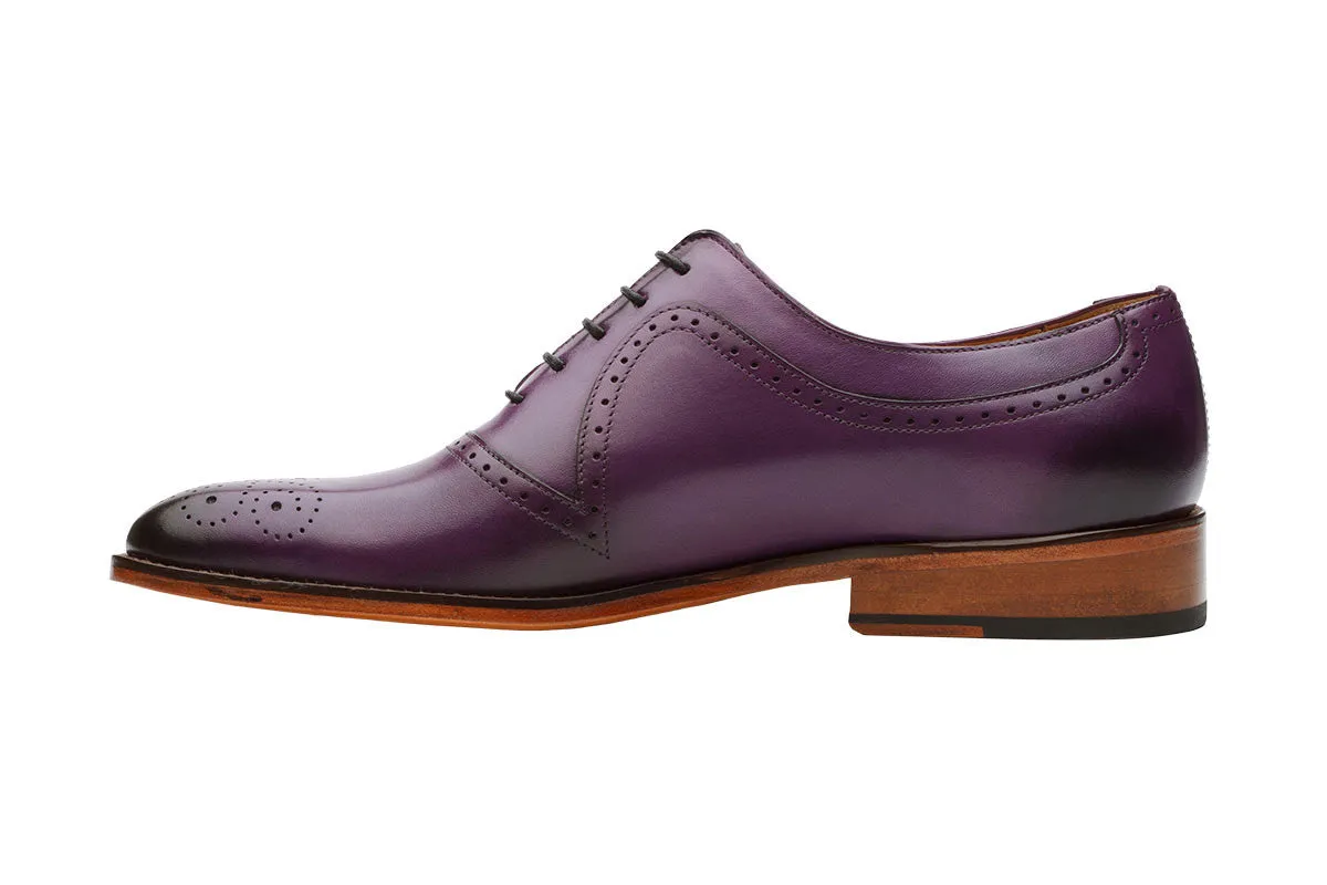 Brogue Oxford With Medallion- Purple