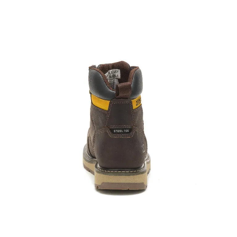 Calibrate Men's Steel-Toe Work Boots Leather Brown