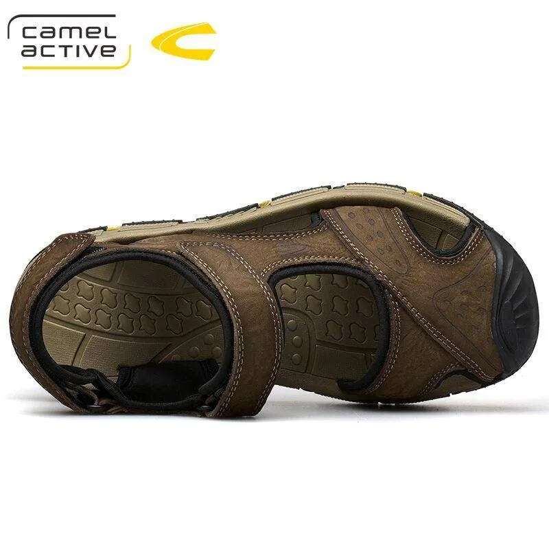 Camel Active Genuine Leather Quick-Drying Sandals Summer Casual Anti-Slippery Outdoor Sandals 19363