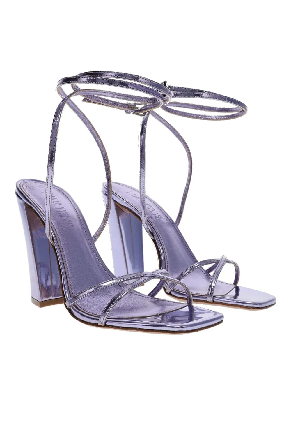 Diana Lilac Metallic Leather Sandals