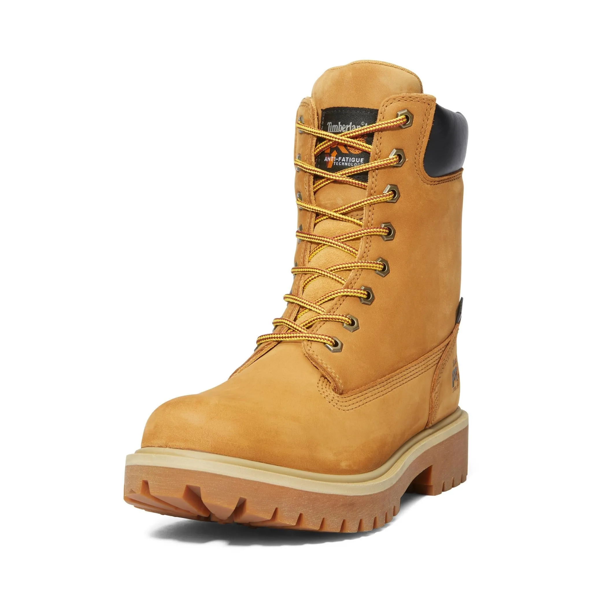 Direct Attach 8 Inch Steel-Toe Waterproof Work Boot Wheat