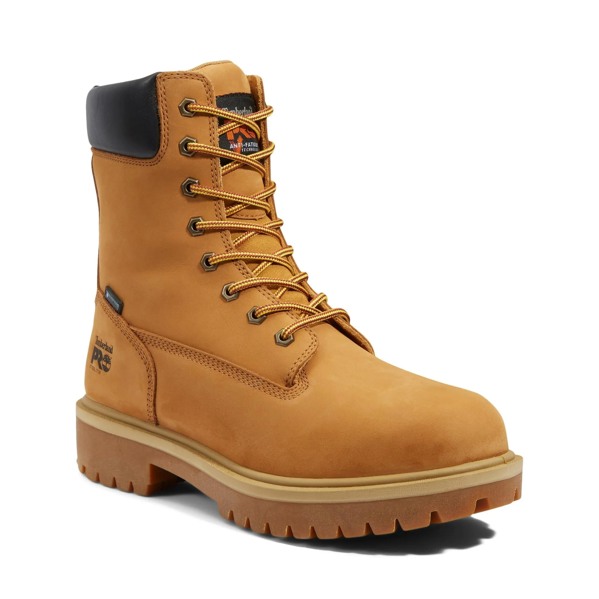 Direct Attach 8 Inch Steel-Toe Waterproof Work Boot Wheat