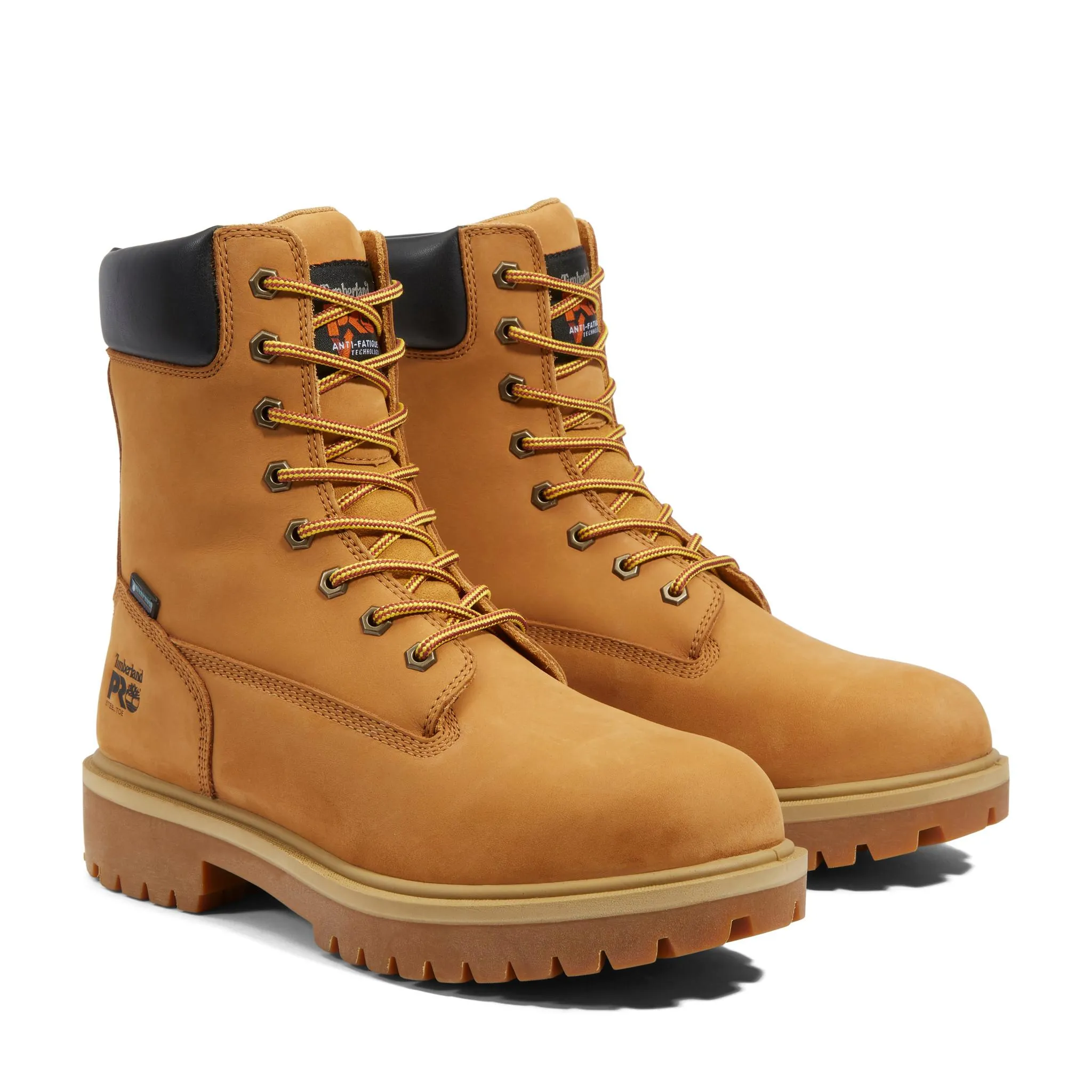 Direct Attach 8 Inch Steel-Toe Waterproof Work Boot Wheat