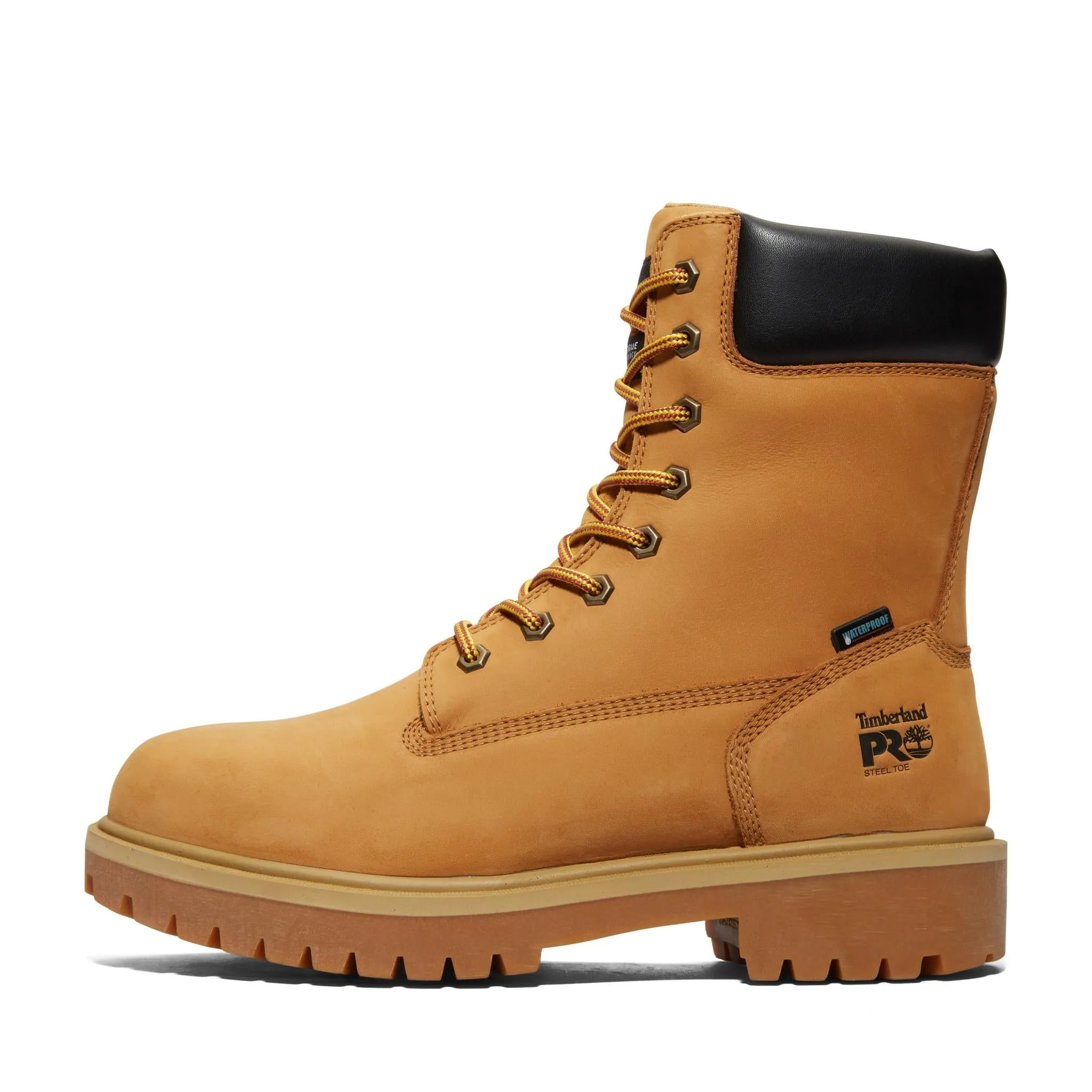 Direct Attach 8 Inch Steel-Toe Waterproof Work Boot Wheat