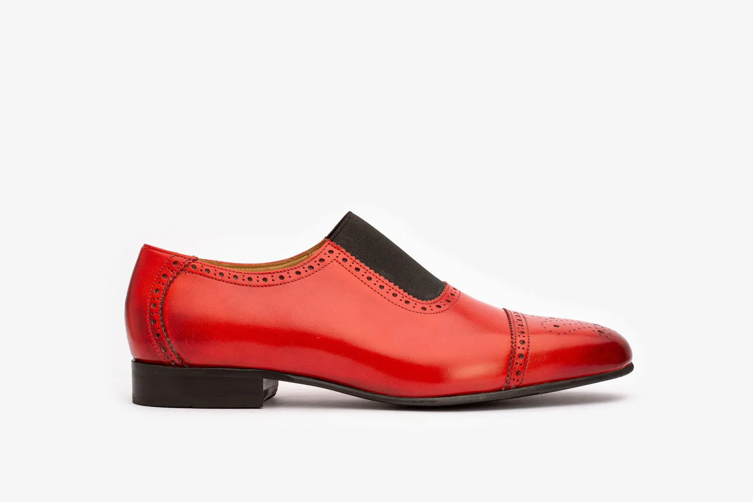 Elasticated Toe cap Brogue Loafer - R