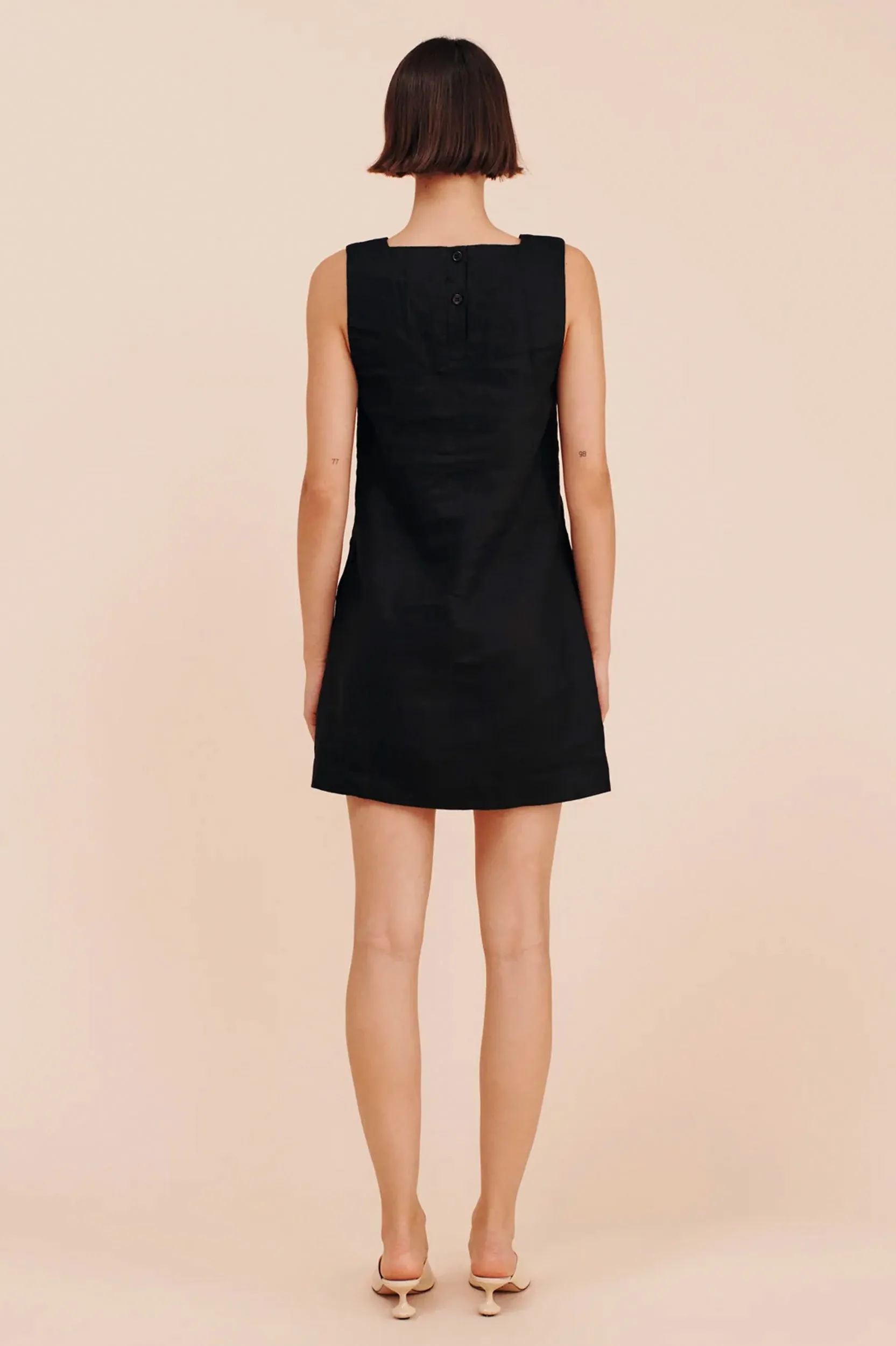 Emma Shift Dress in Black