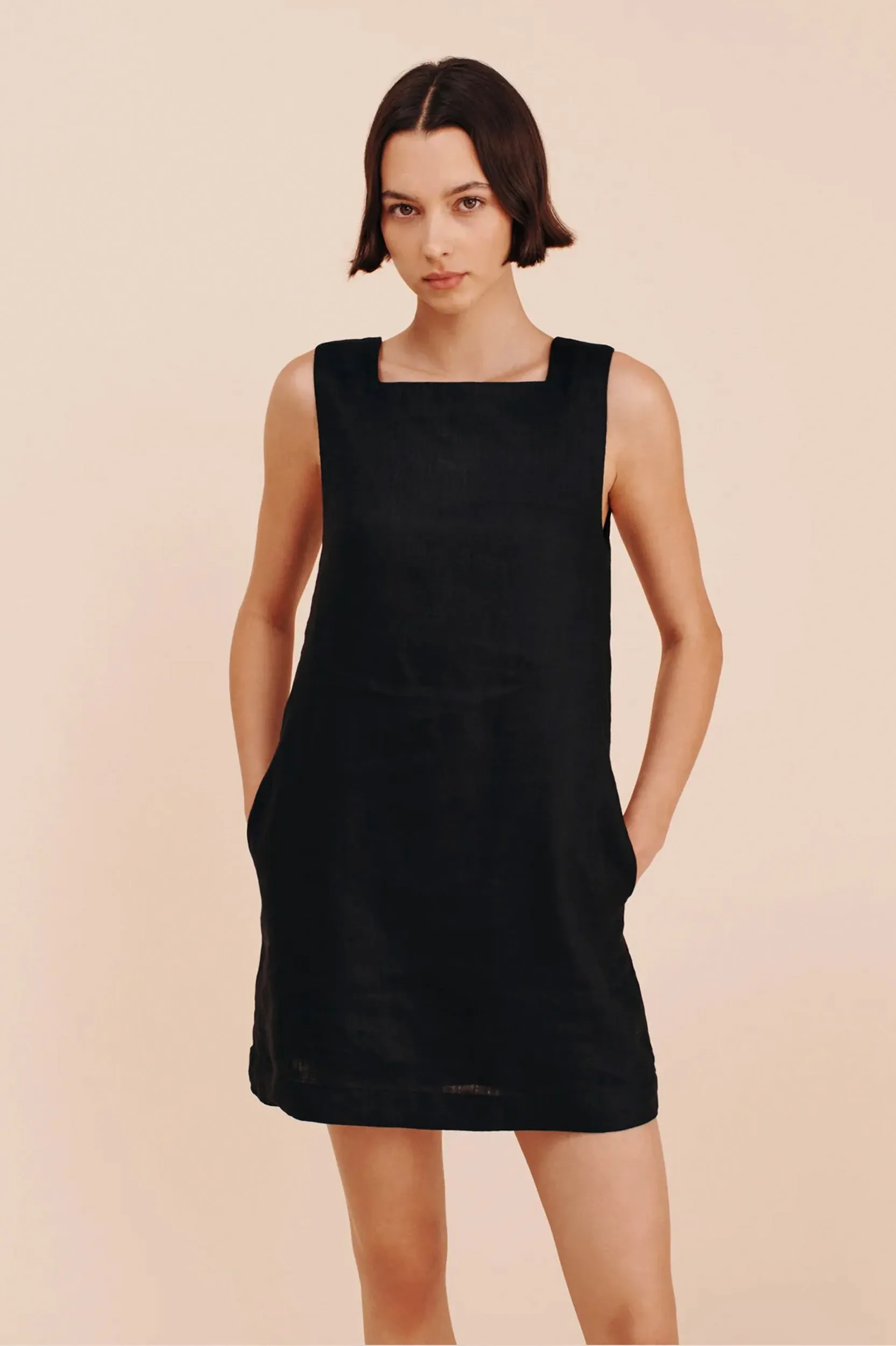 Emma Shift Dress in Black