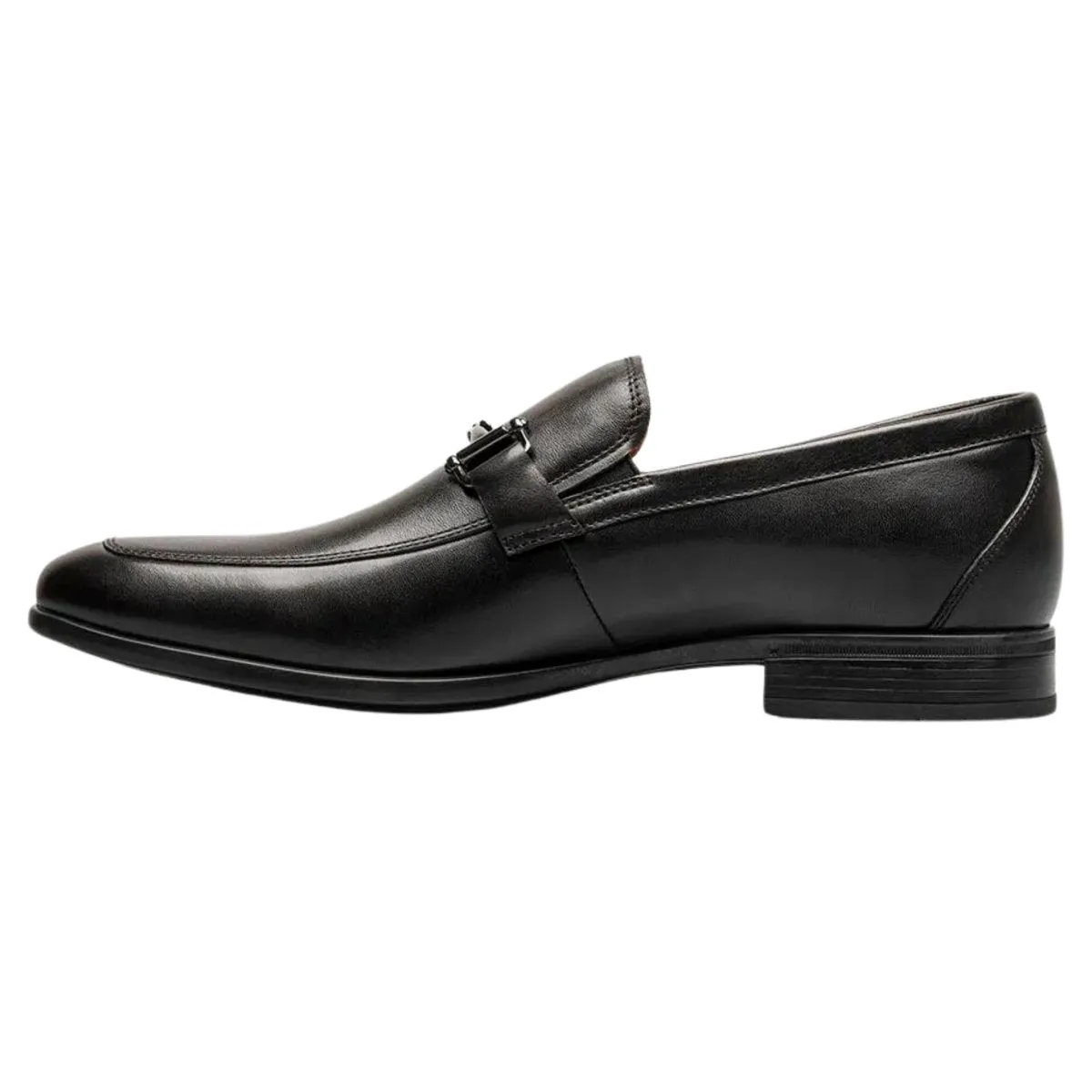 Florsheim Men's Zaffiro Moc Toe Bit Black Leather GG