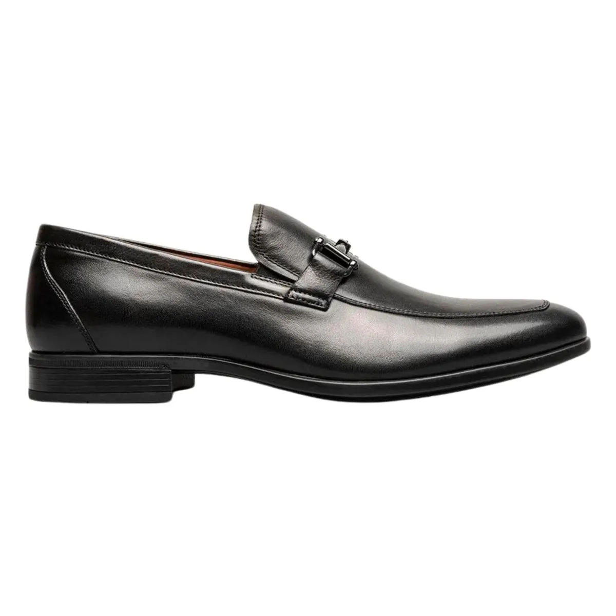 Florsheim Men's Zaffiro Moc Toe Bit Black Leather GG