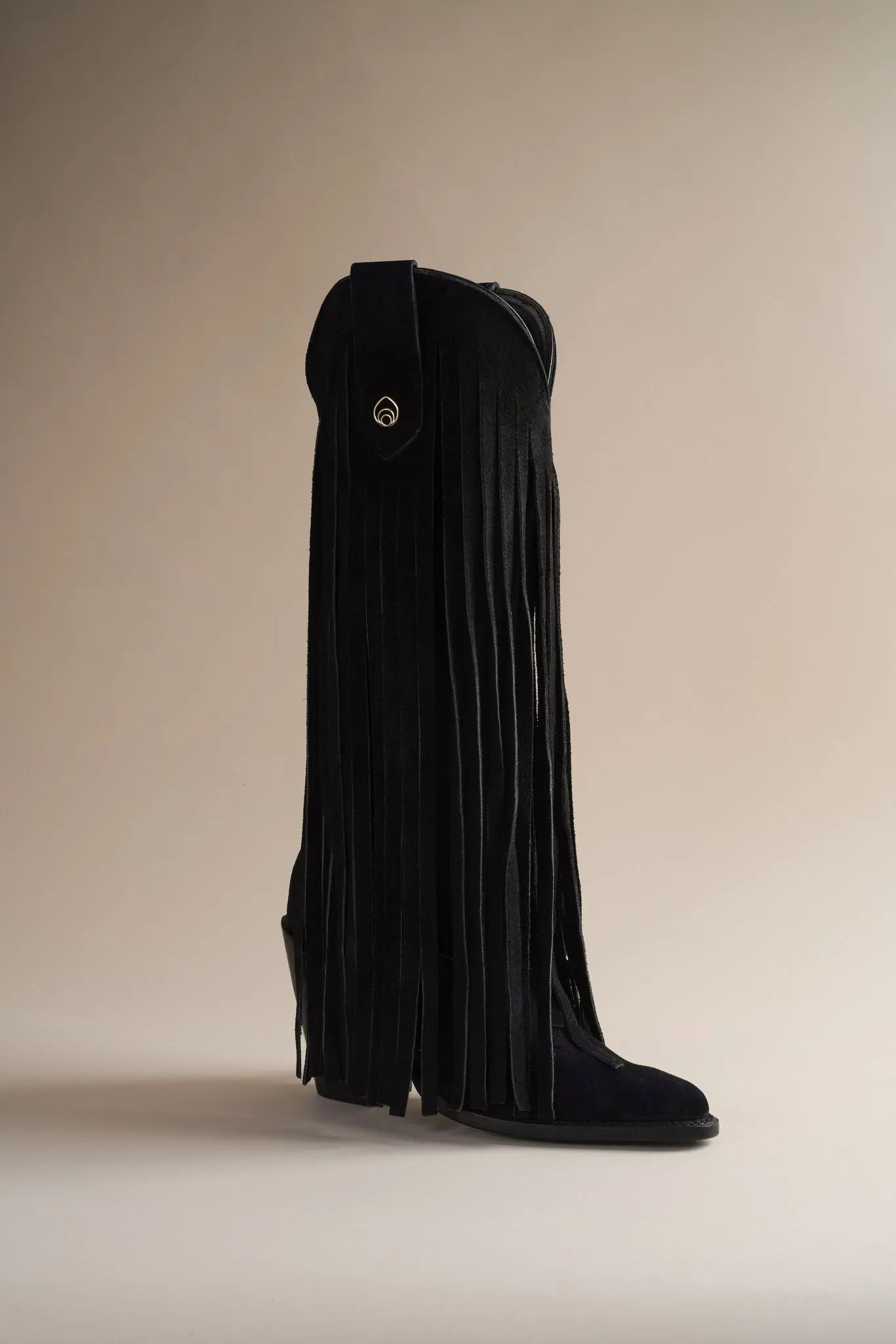 Fringe Atlas Boots in Midnight