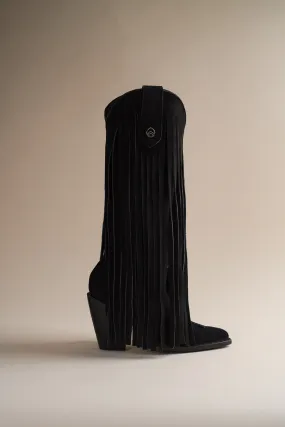 Fringe Atlas Boots in Midnight