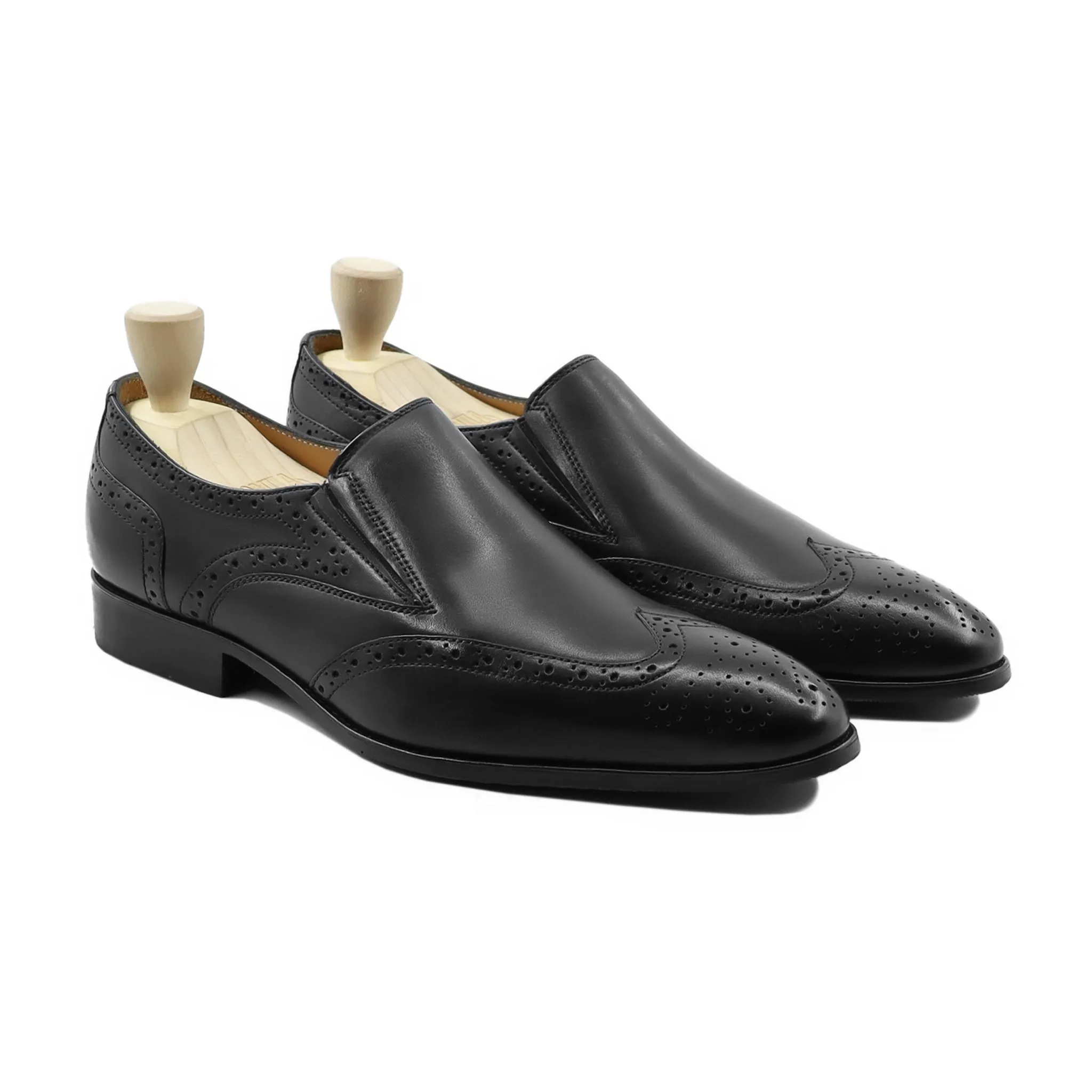 Fullerton - Men's Black Calf Leather Loafer