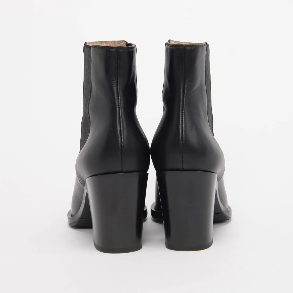 Gianvito Rossi Black Calfskin Romney 70 Boots 40