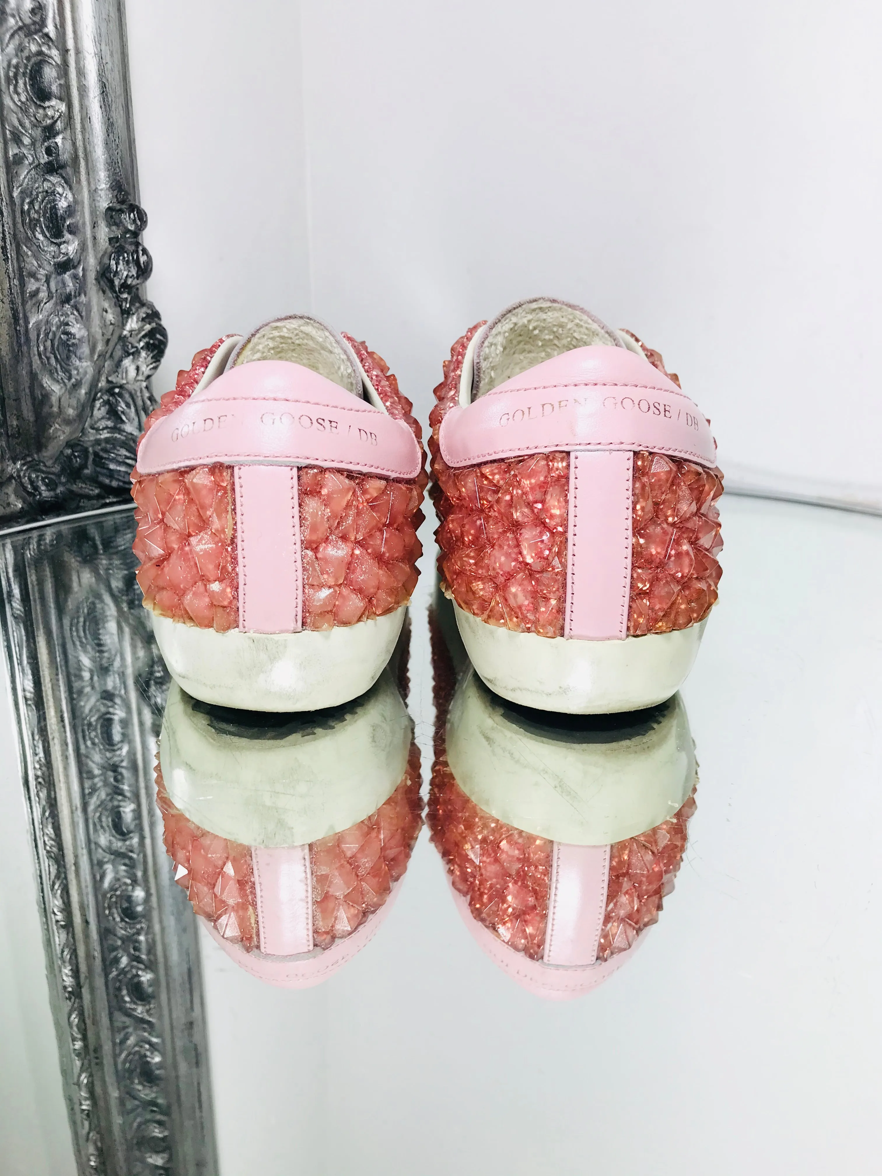 Golden Goose 3D Glitter Jelly Superstar Sneakers. Size 36