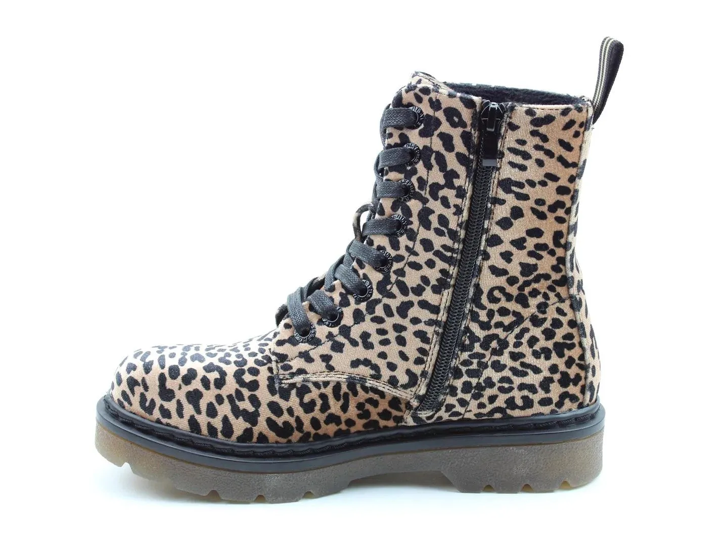 Heavenly Feet Justina Womens Leopard Print Boots