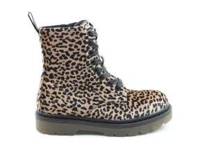 Heavenly Feet Justina Womens Leopard Print Boots