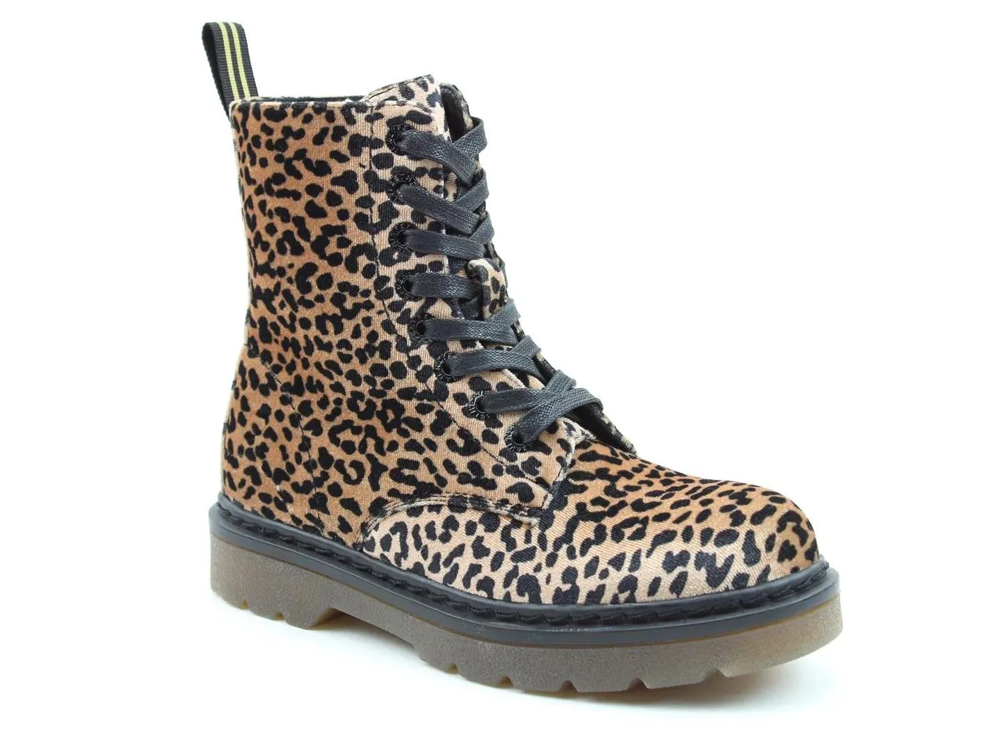 Heavenly Feet Justina Womens Leopard Print Boots