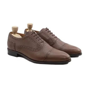 Ieper - Men's Brown Pebble Grain Oxford Shoe