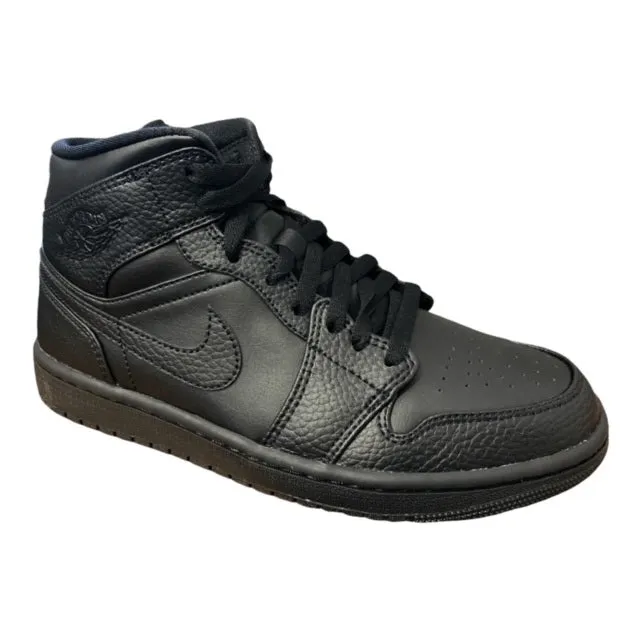 Jordan Air 1 Mid men's sneakers shoe 554724 091 black