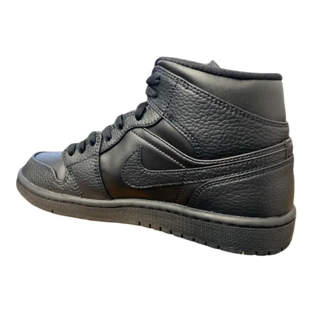 Jordan Air 1 Mid men's sneakers shoe 554724 091 black