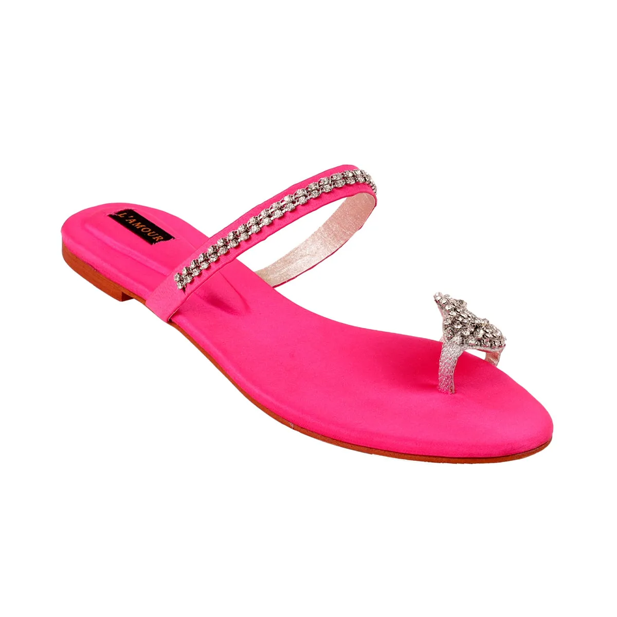 Kenza Flats - Hot Pink