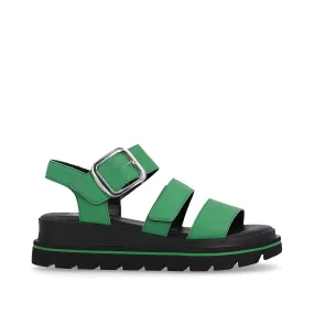 Ladies Evolution By Rieker Sandals Green Chunky Platform W1650-52 sale