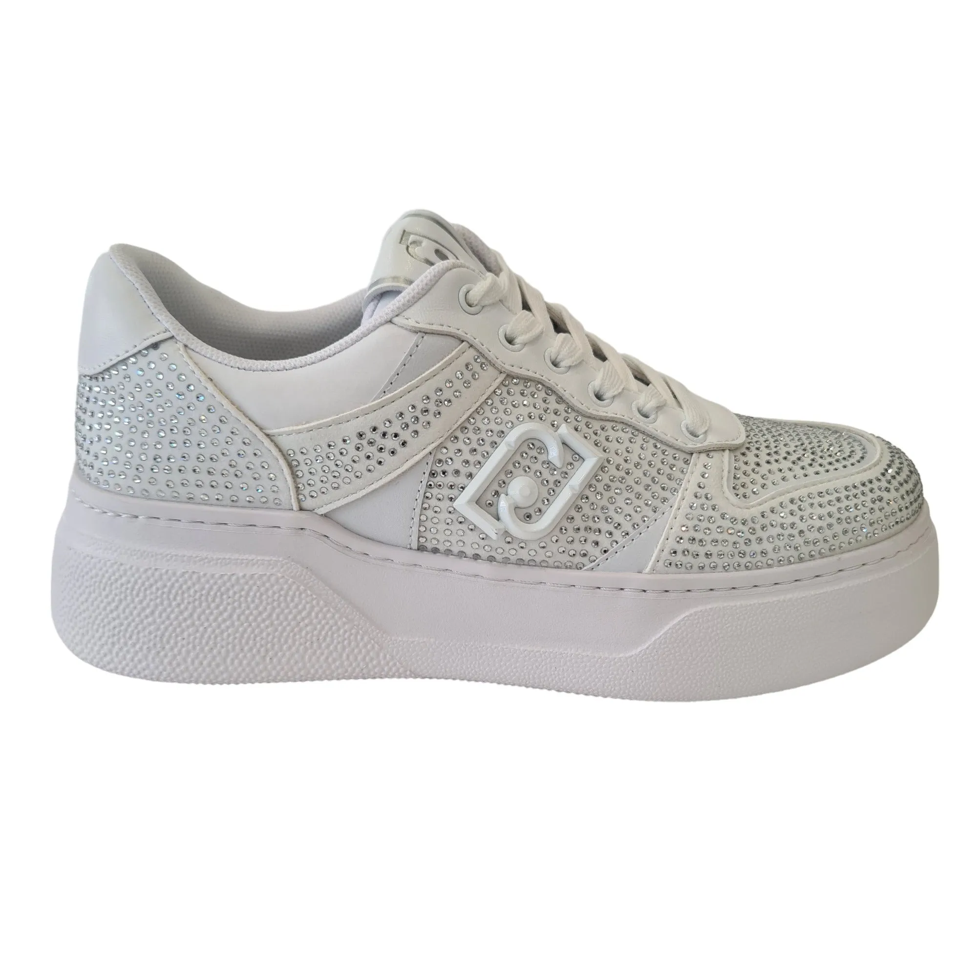 Liu-Jo Sneakers Donna Bianco e Punti Luce Cristallo Rif.768