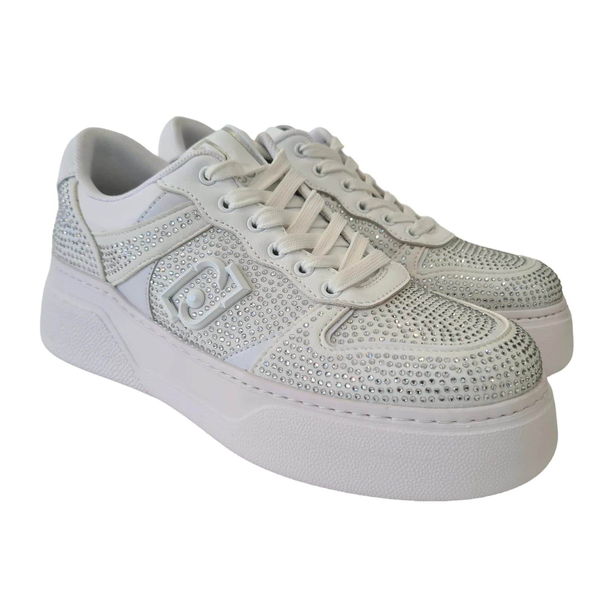 Liu-Jo Sneakers Donna Bianco e Punti Luce Cristallo Rif.768