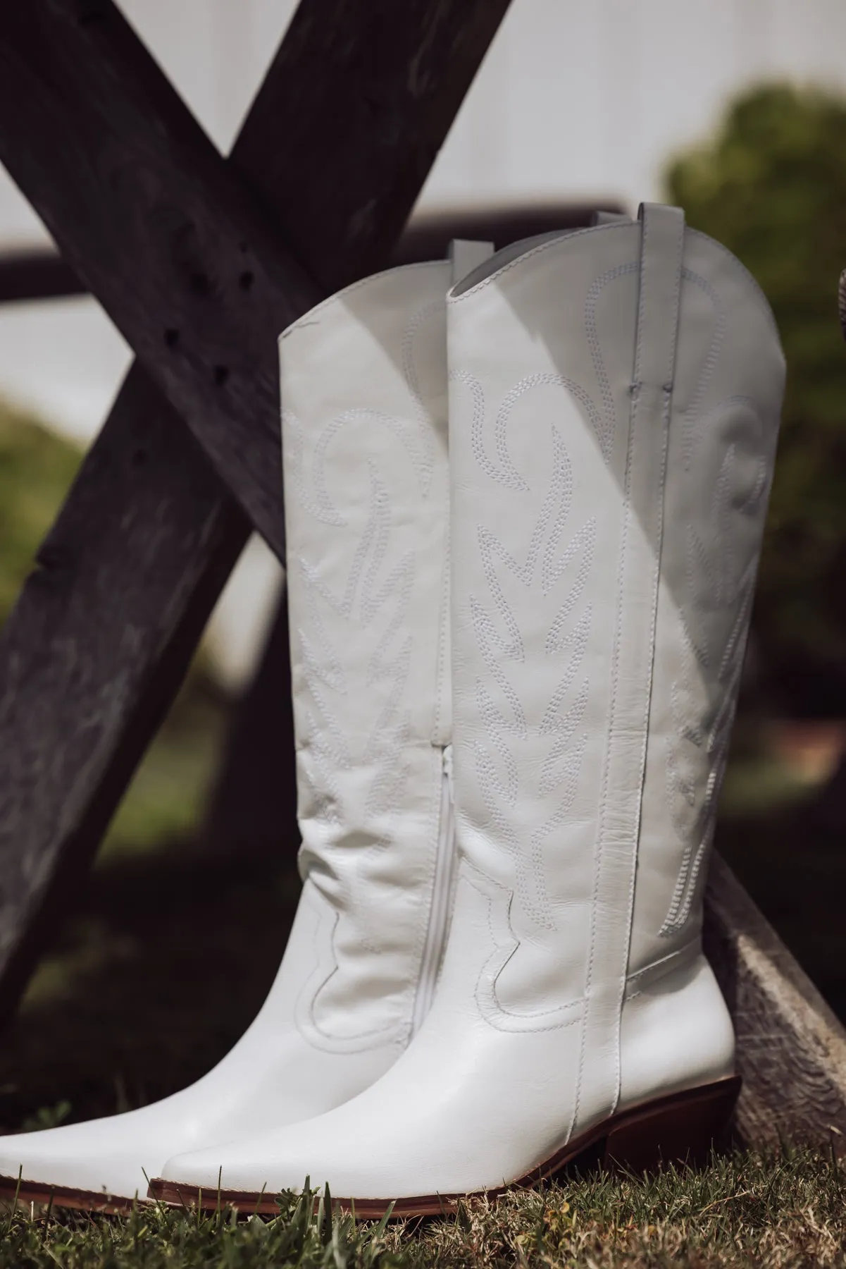 Matisse Agency Western Boot - White