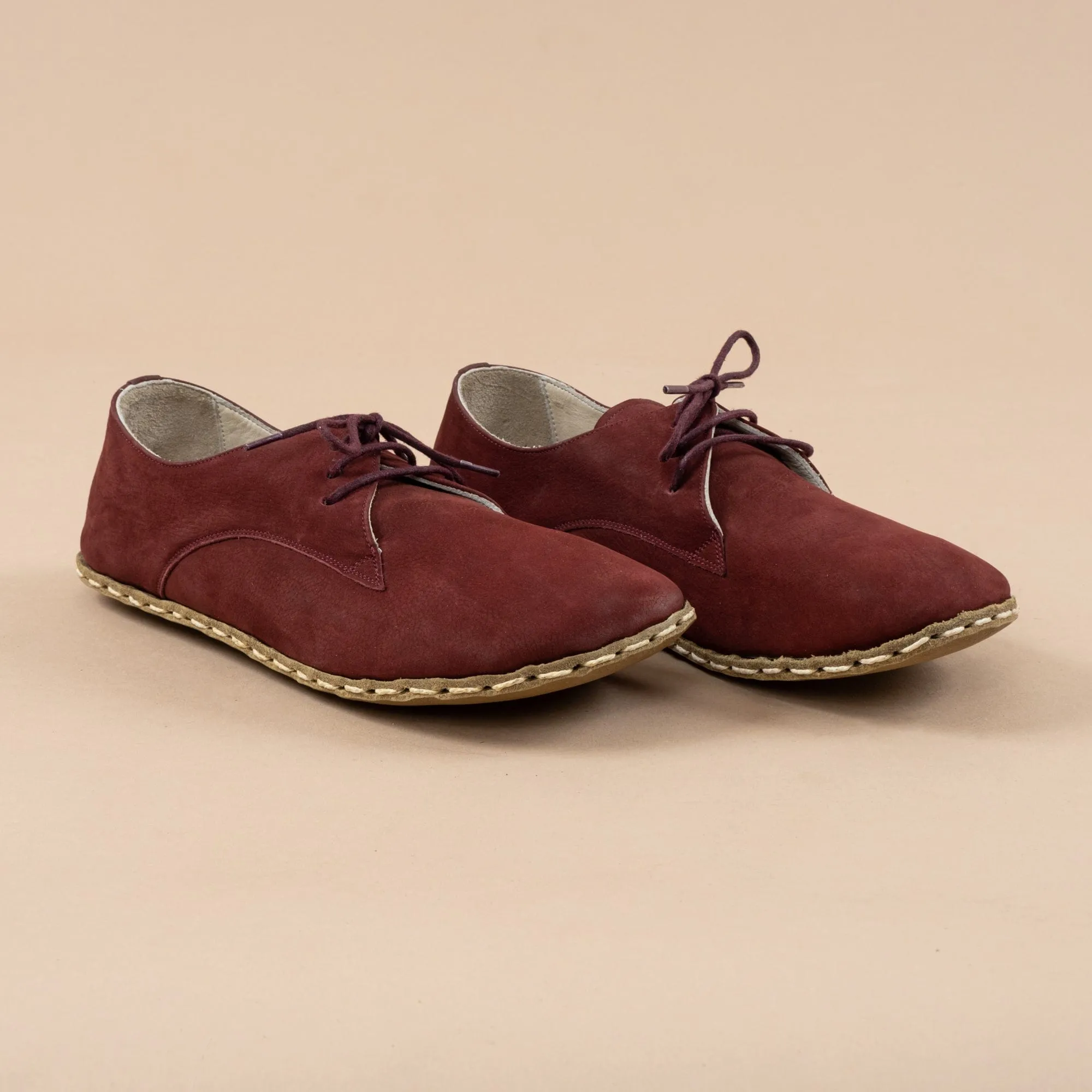 Men's Burgundy Oxfords