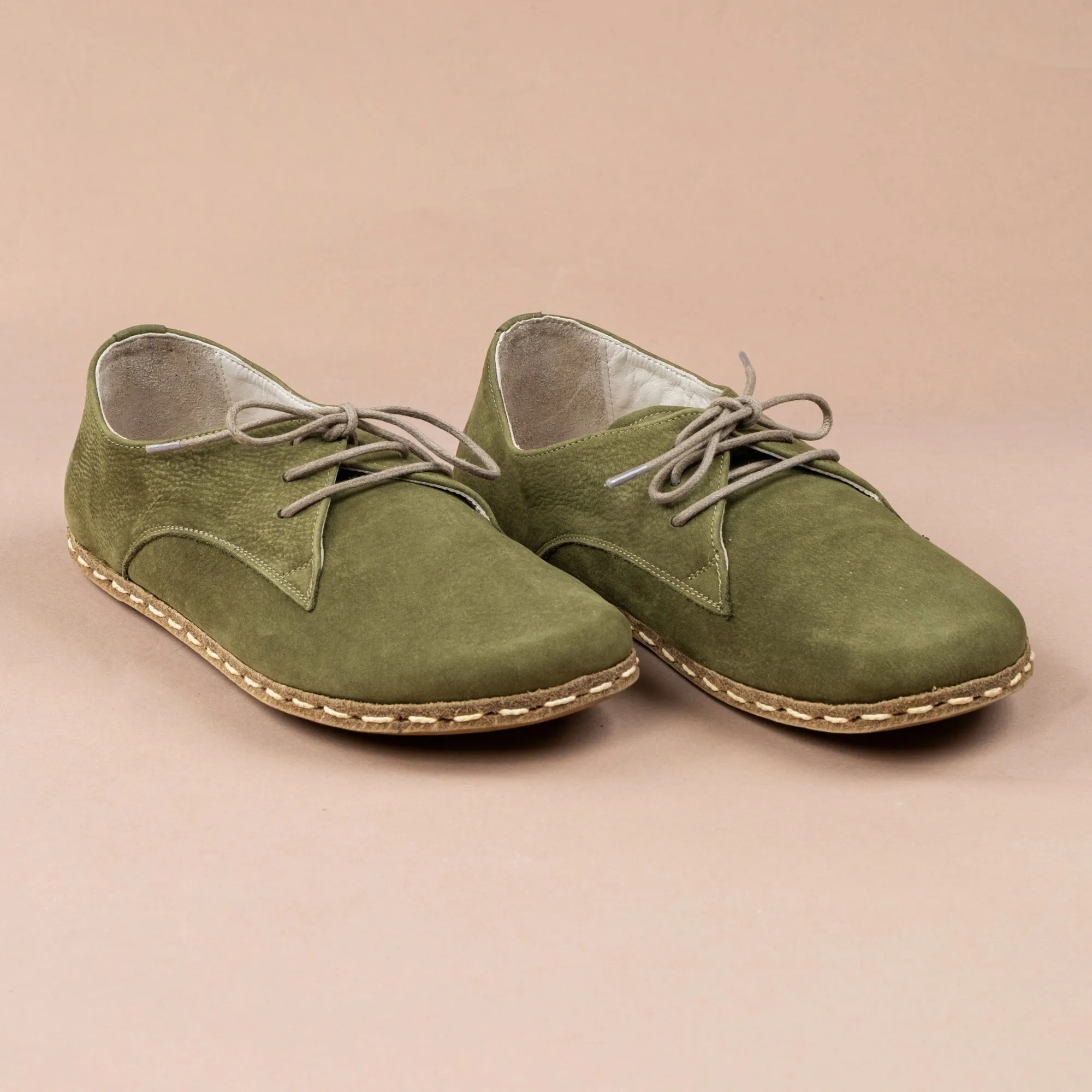 Men's Olive Oxfords