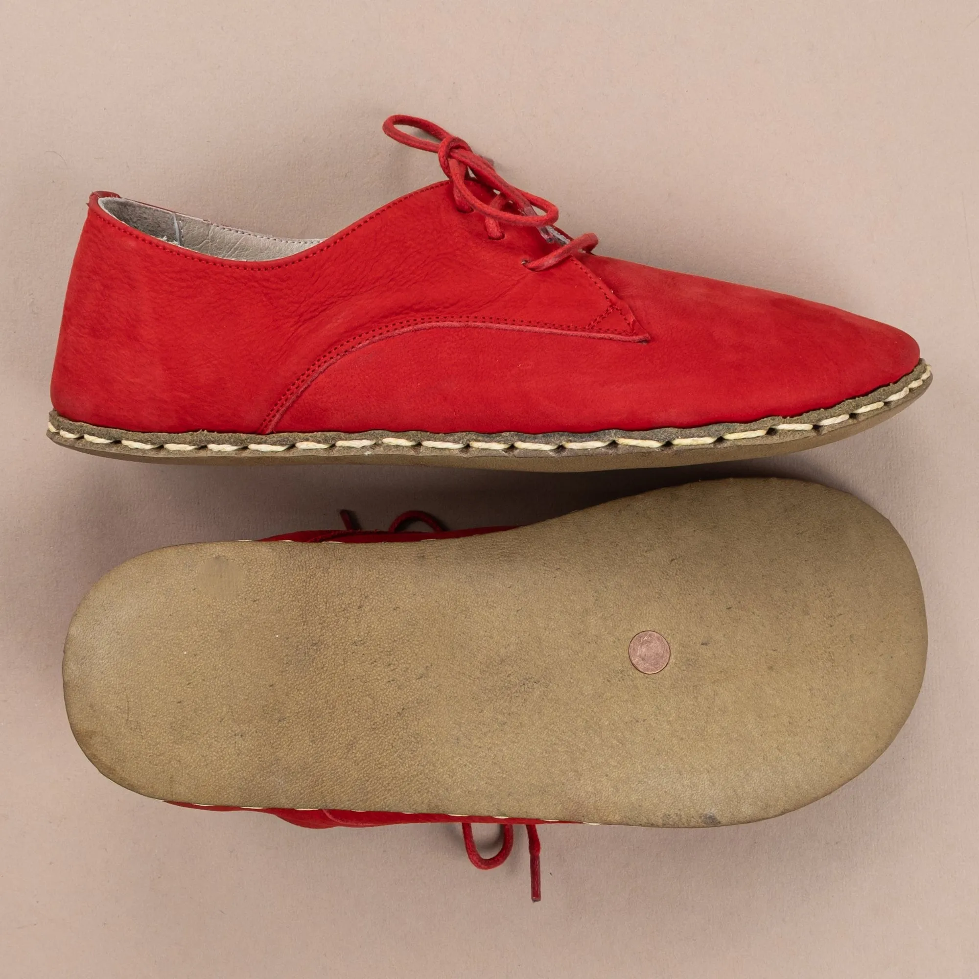 Men's Red Oxfords