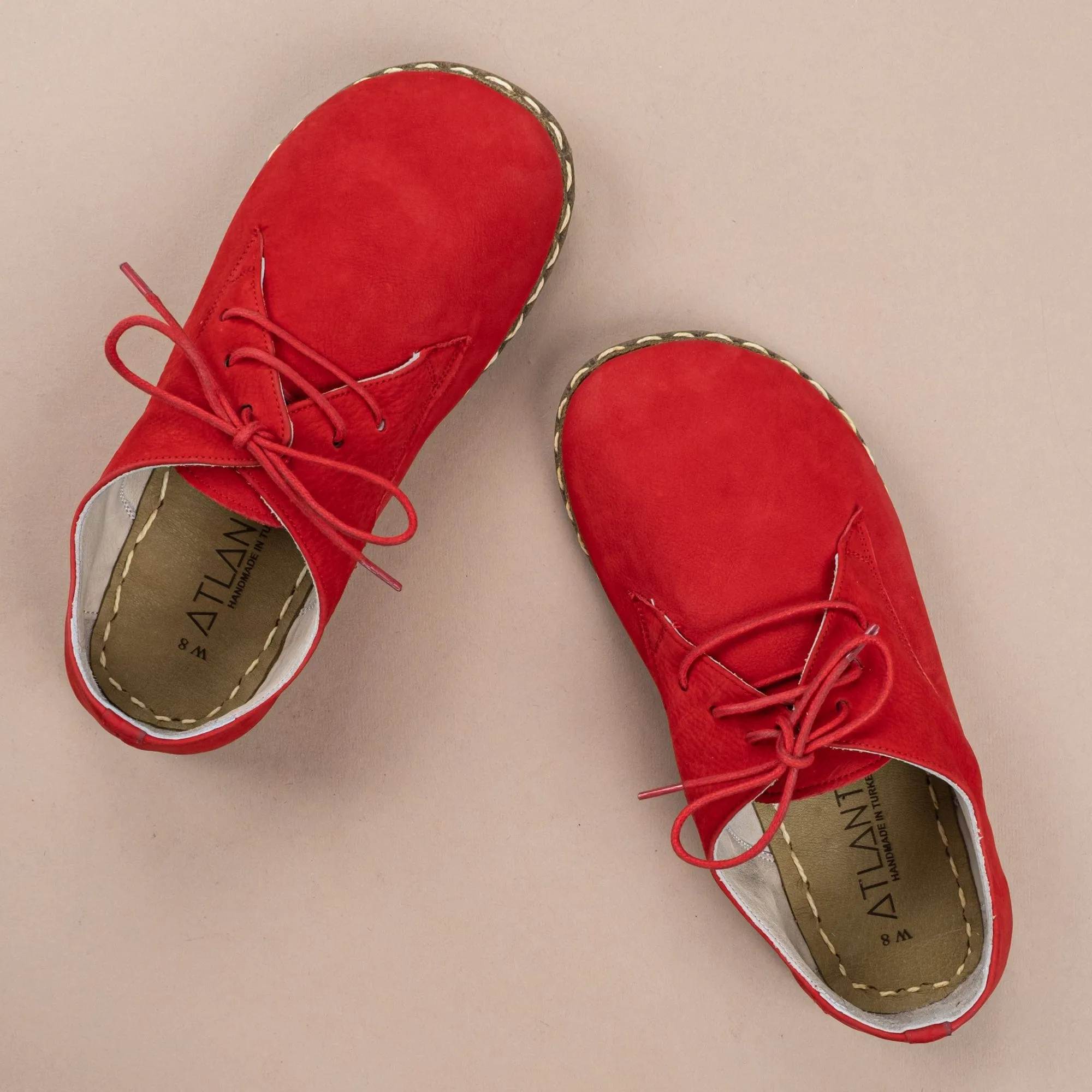 Men's Red Oxfords