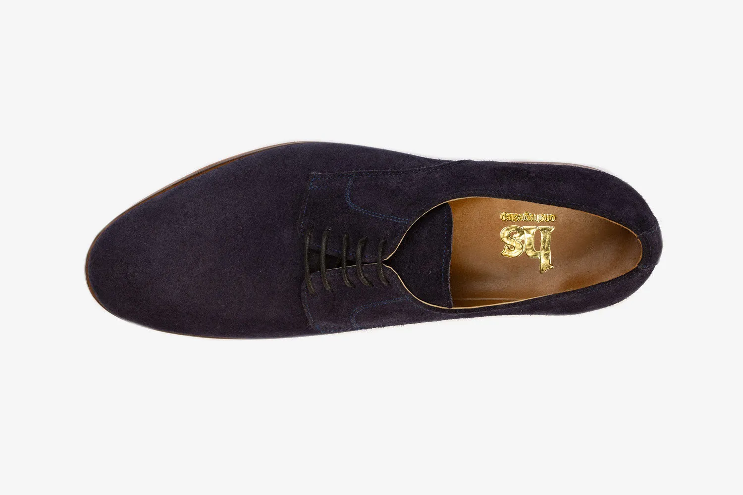 Navy Suede Derby