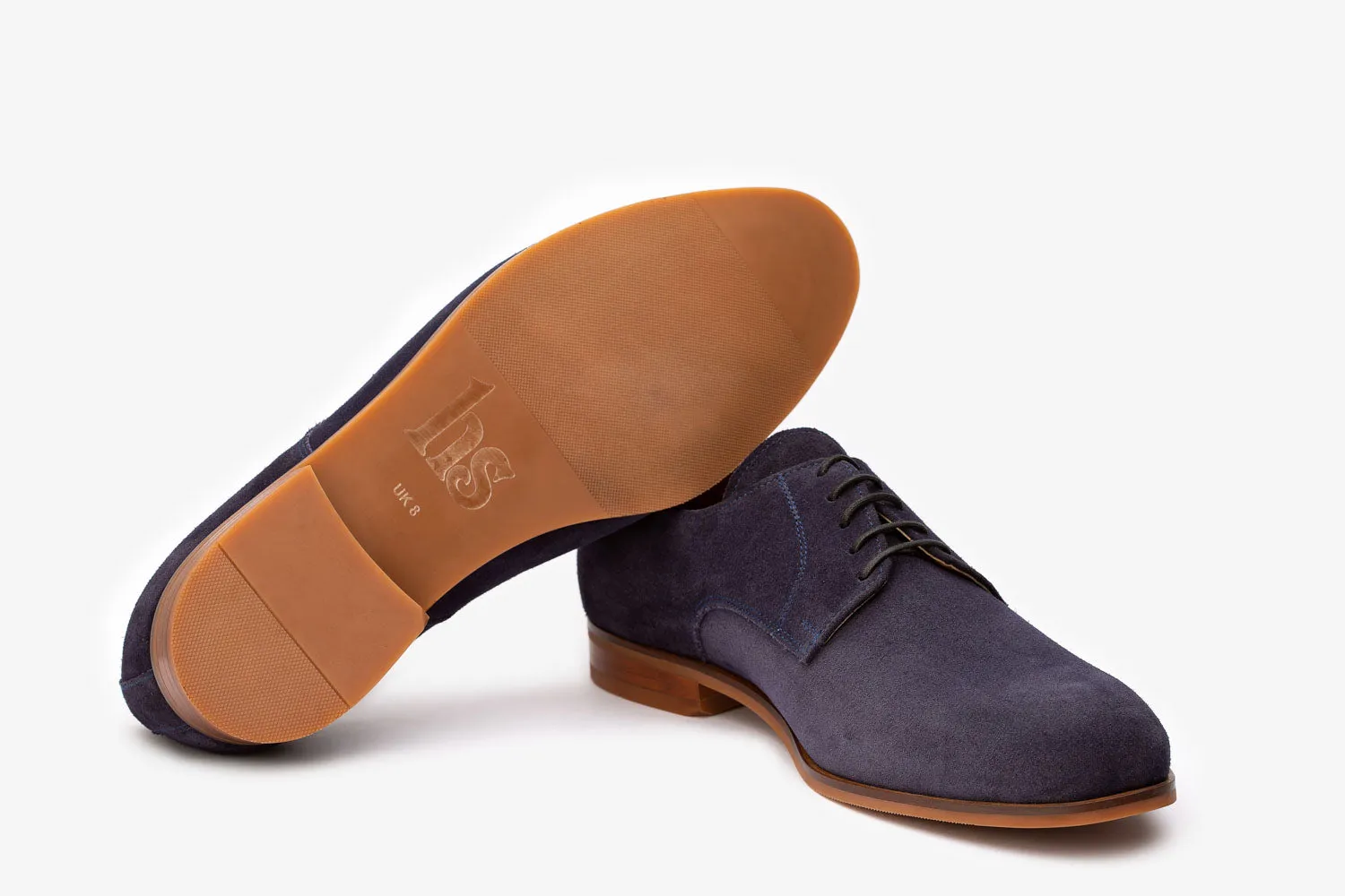 Navy Suede Derby