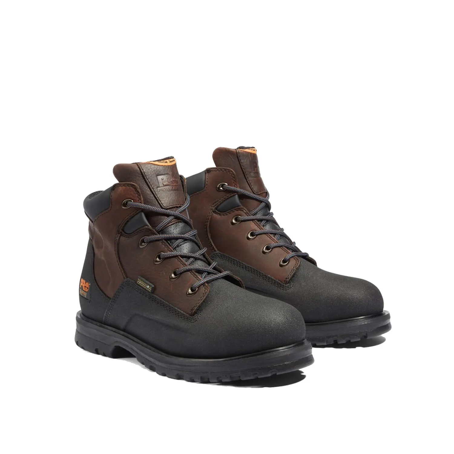 Powerwelt 6 Inch Steel-Toe Waterproof Work Boot Brown