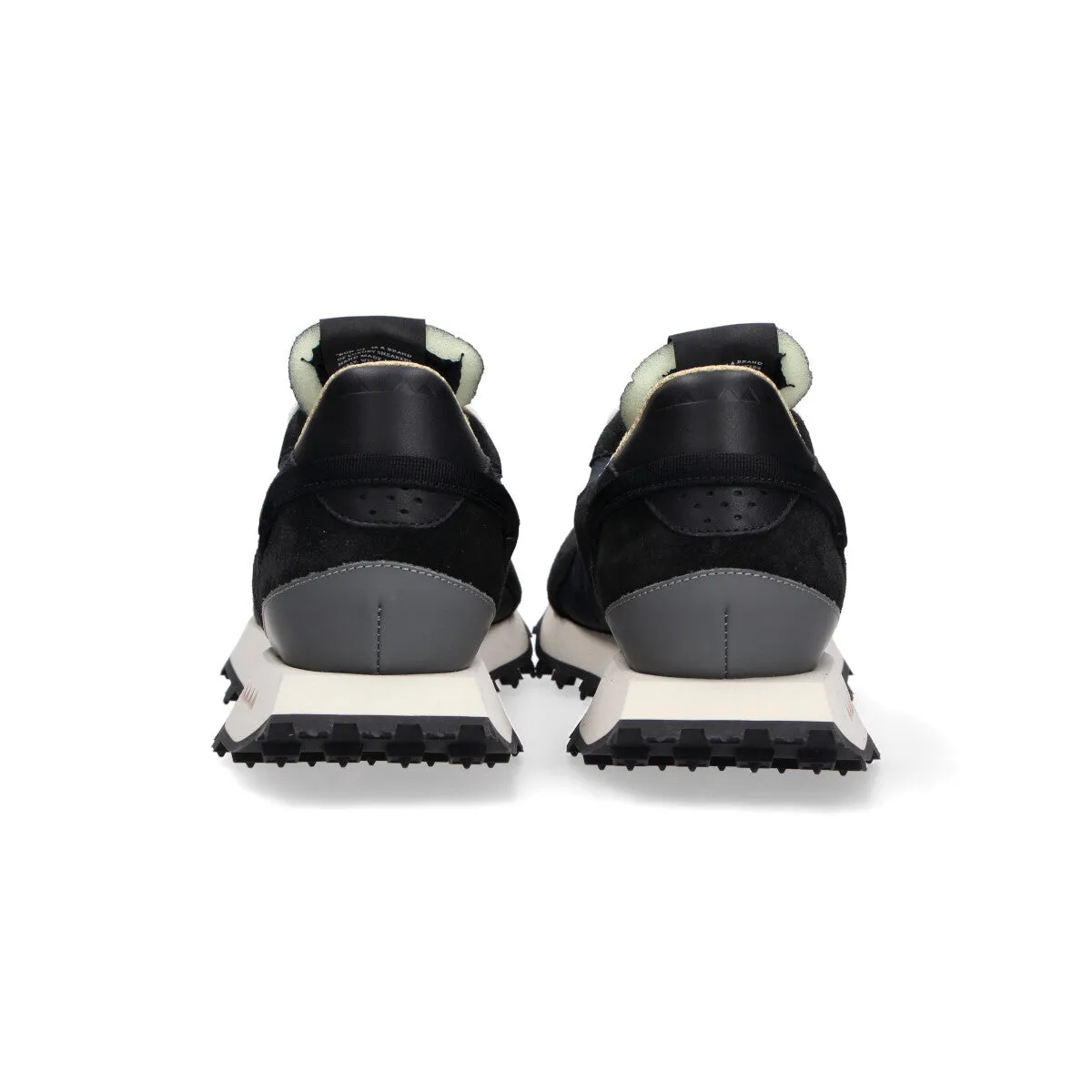 Run Of sneaker Kripto camoscio nylon nero